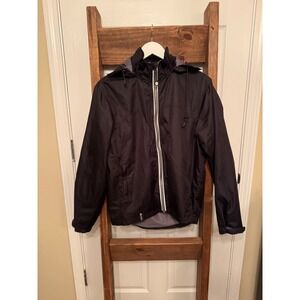 Volvo Official Merchandise Black Hooded Jacket Men's XS Designed in Sweden